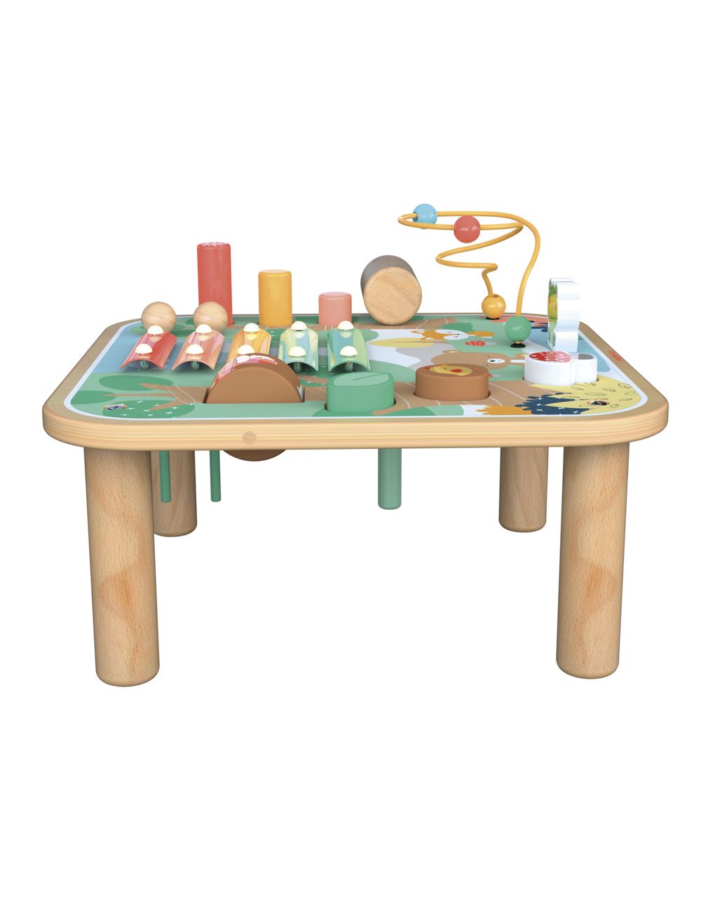 Tavolino multiattività bosco in legno - 18m+ - wood "n" play