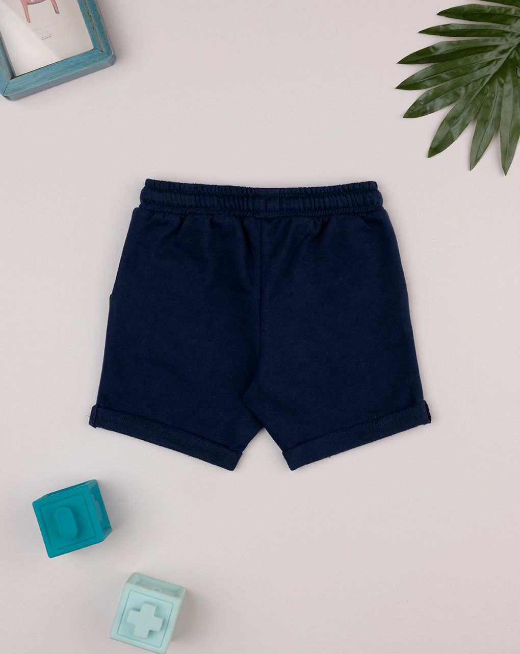 Pantalone corto bimbo blu