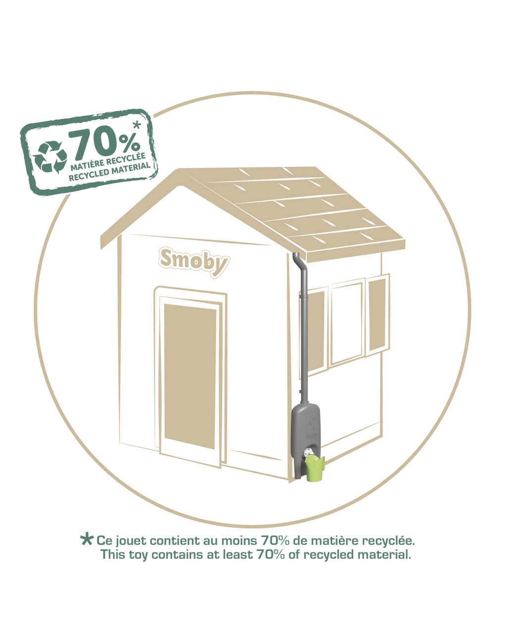 Smoby grondaia - accessori casette - 2+