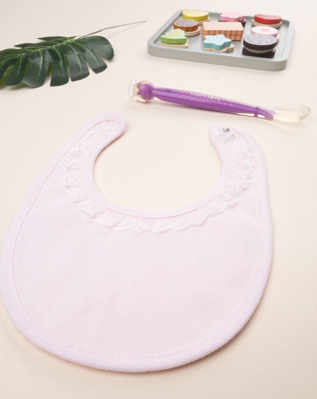 Bavaglino bimba rosa