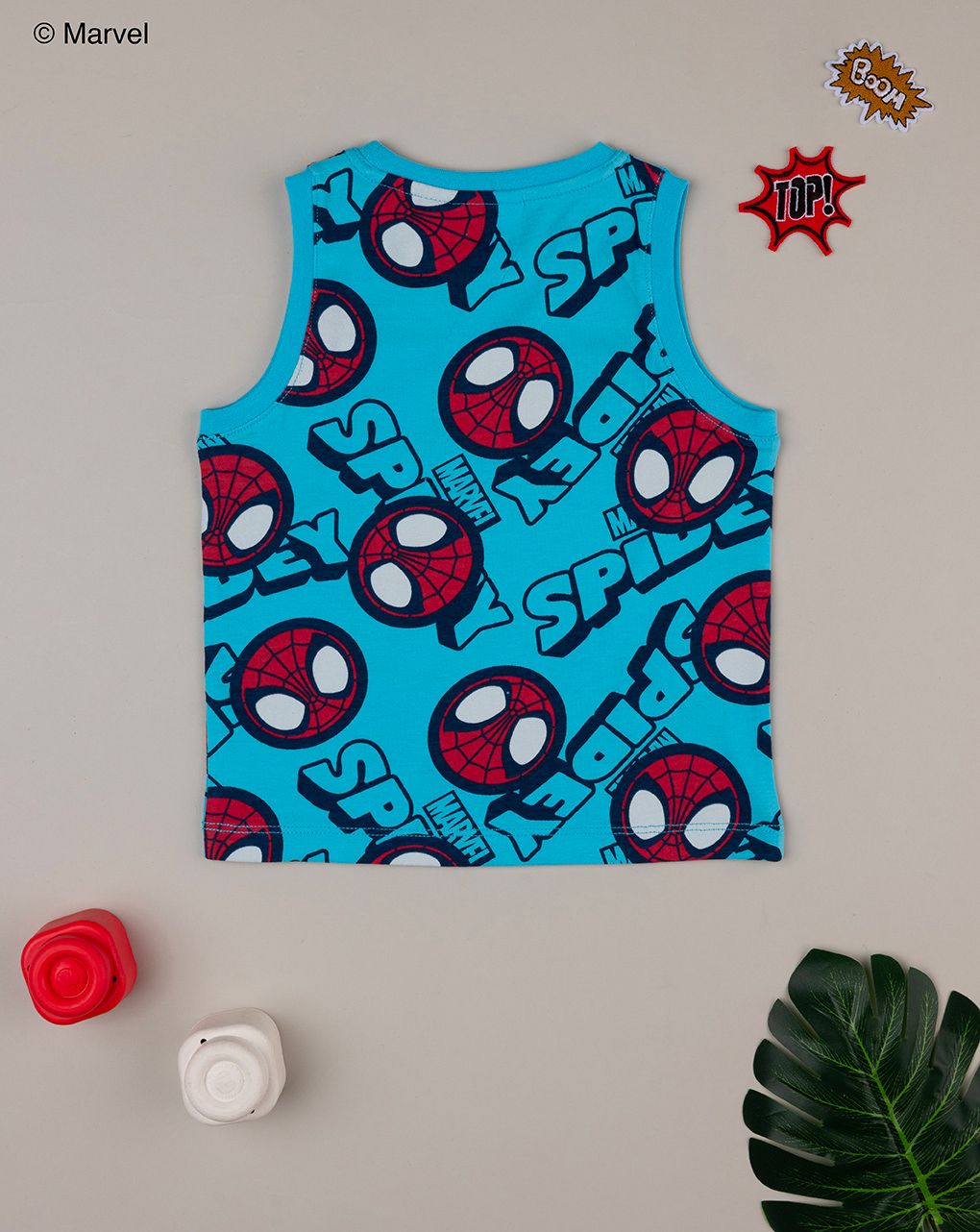 Canotta bimba spiaggia spidey