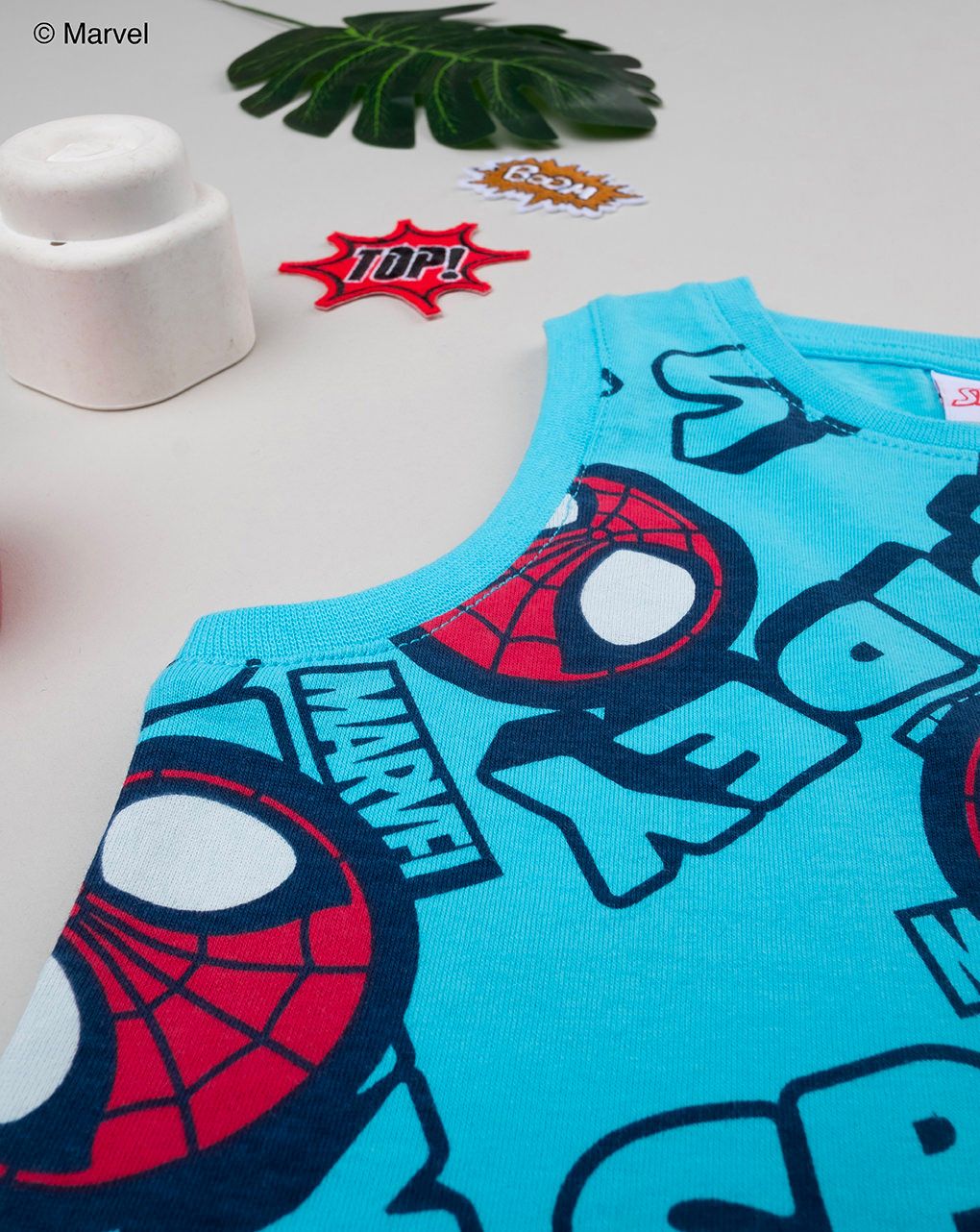 Canotta bimba spiaggia spidey