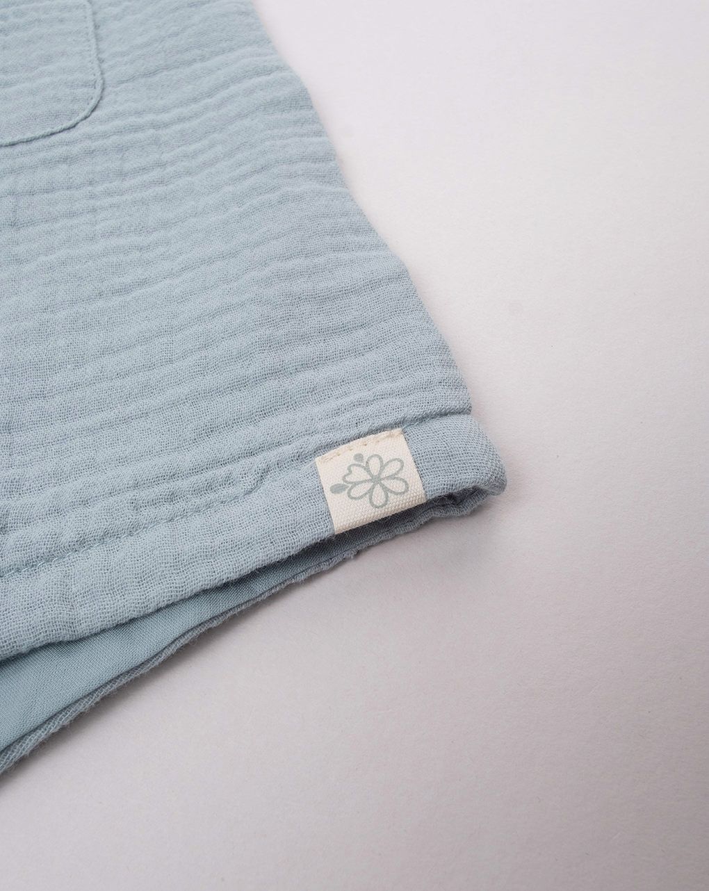 Completo bimba bianco/verde mussola