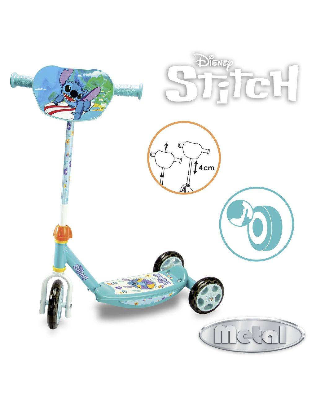 Monopattino tre ruote stitch -3+ - simba