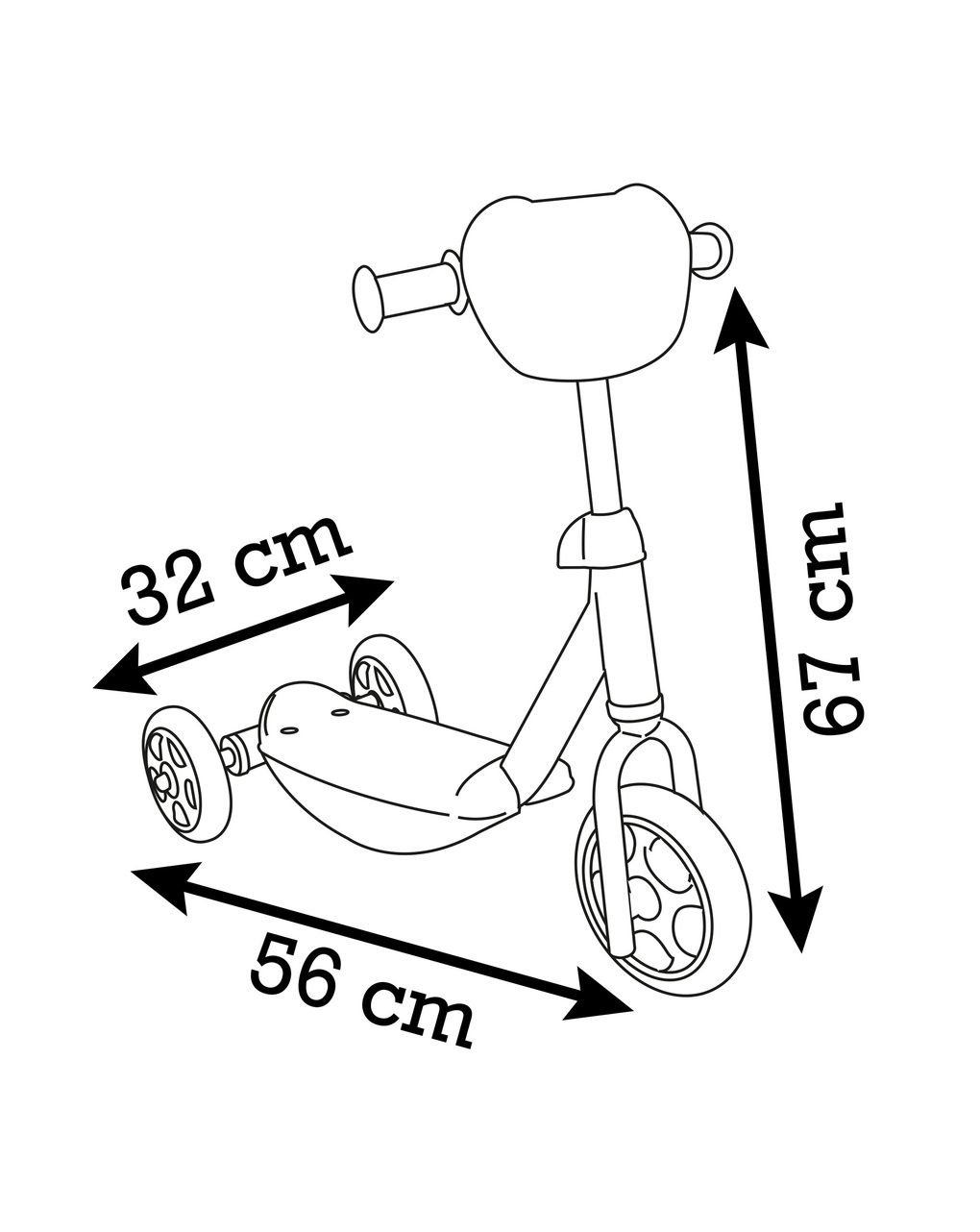 Monopattino tre ruote stitch -3+ - simba
