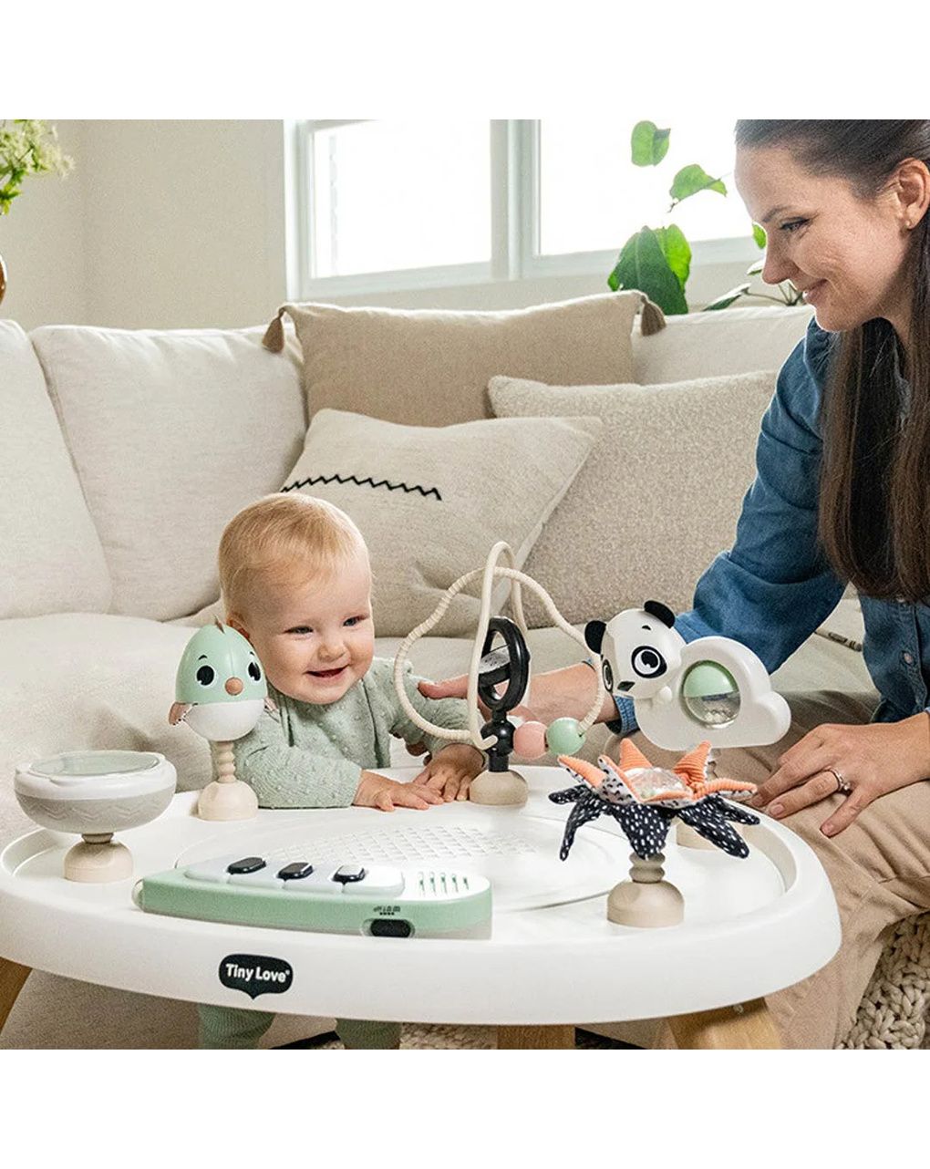 Tavolino centro attività black e white - tiny love