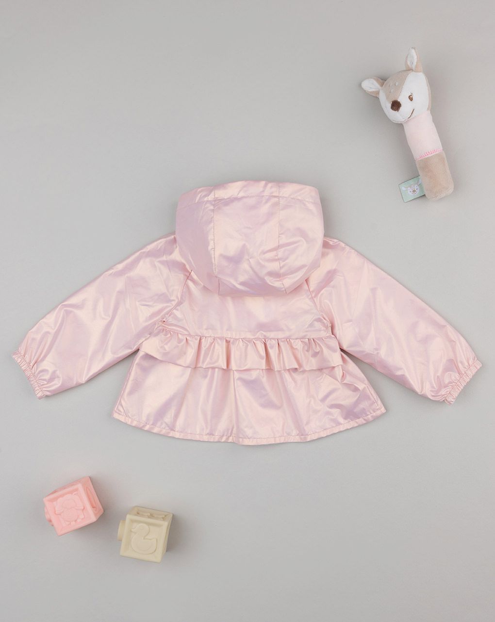 Giacca bimba rosa reversibile