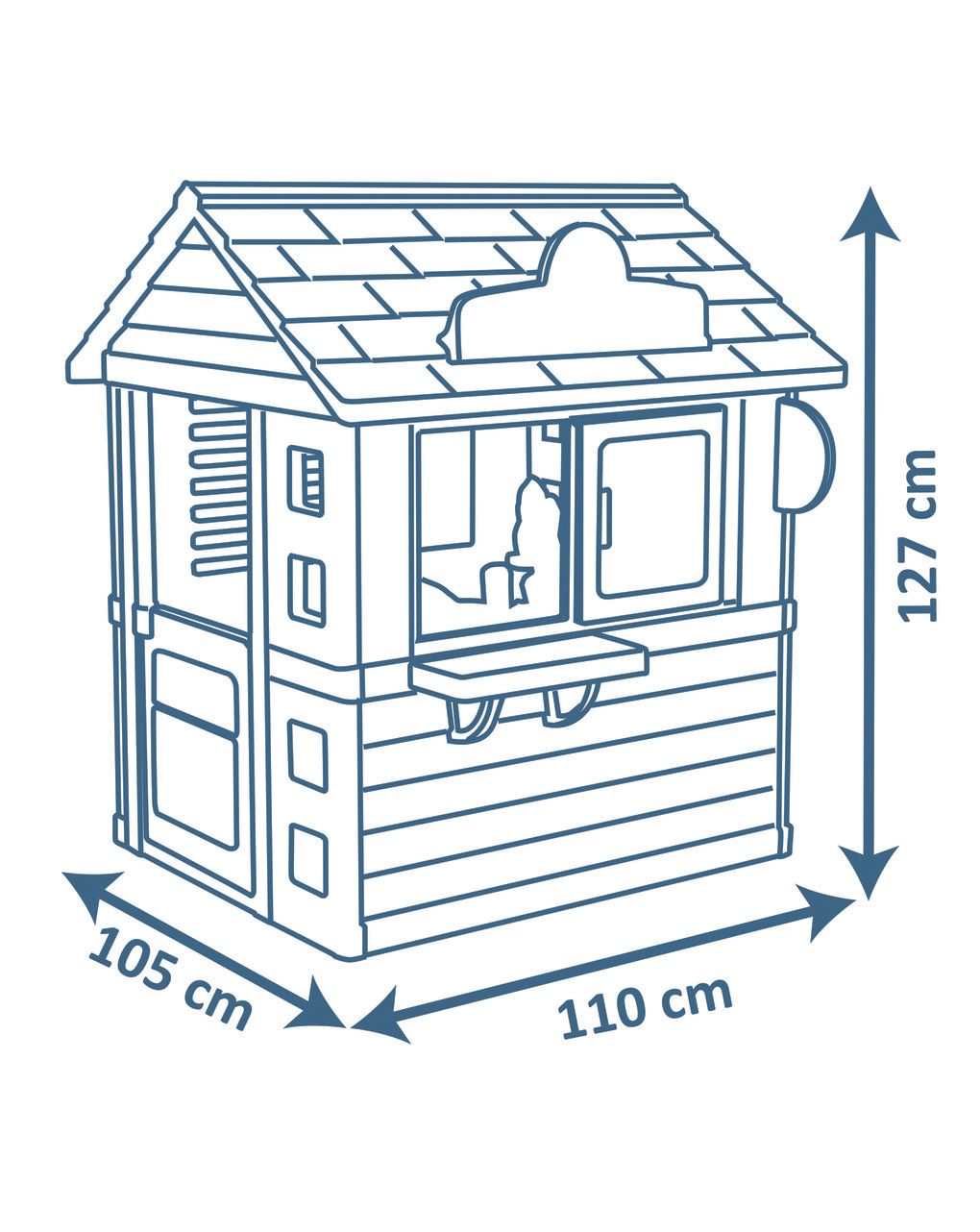 Casetta sweety corner per bambini - 2+ - smoby life