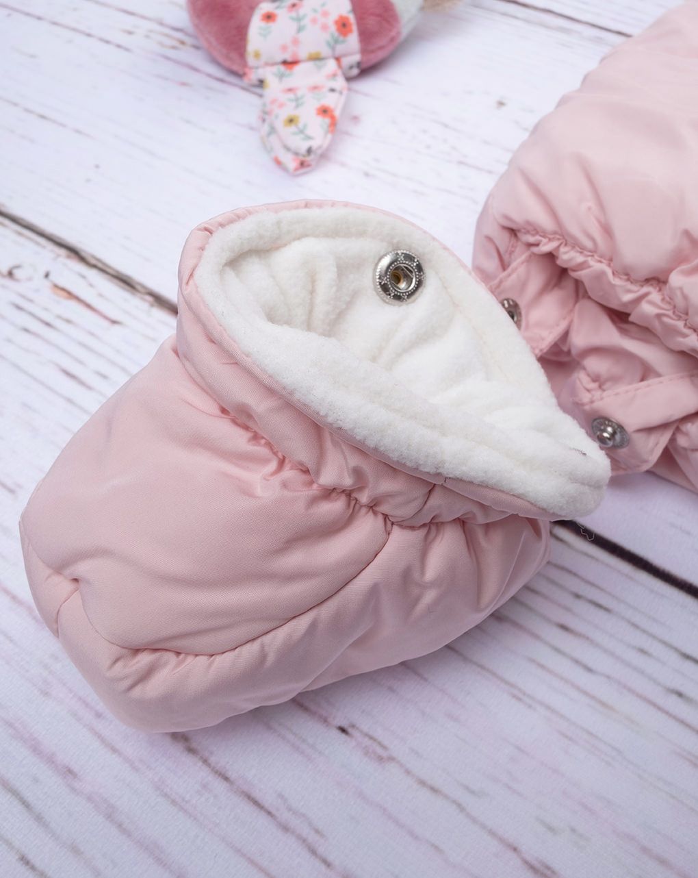 Tuta neve bimba nylon rosa