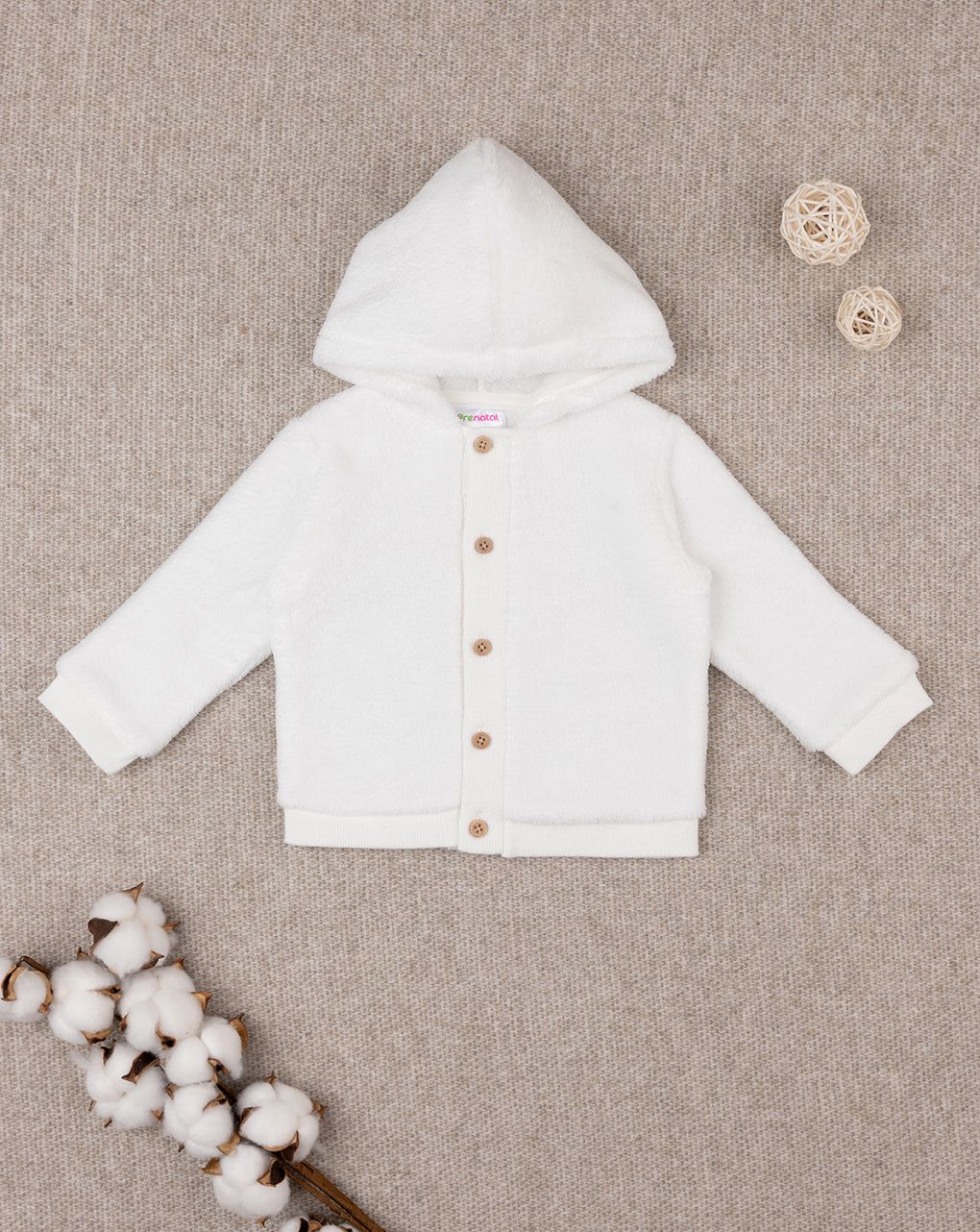 Cardigan bimbo bianco