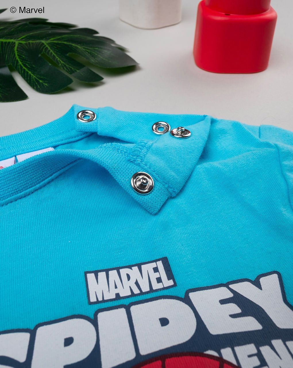 T-shirt bimbo azzurra spidey