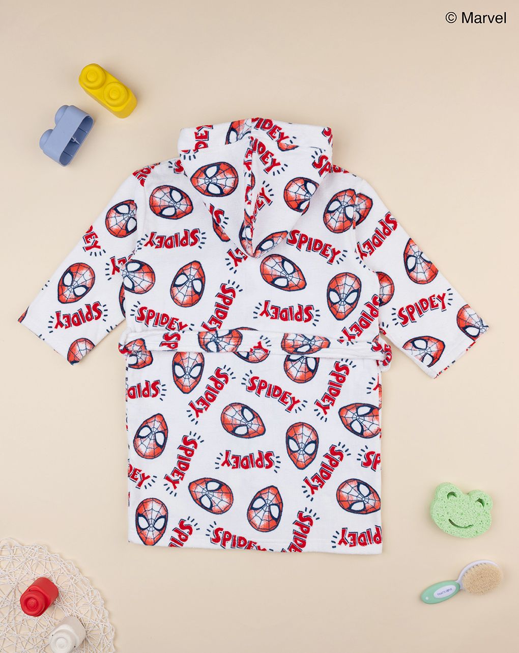 Accappatoio ciniglia bimbo spiderman