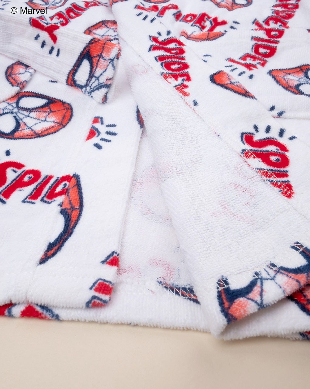 Accappatoio ciniglia bimbo spiderman