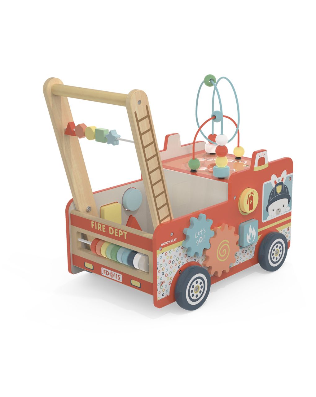 Primi passi camion dei pompieri - 18m+ - wood "n" play