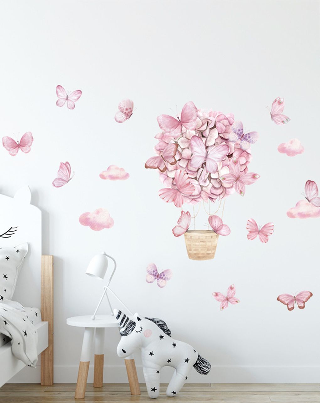 Adesivo decorativo da parete - farfalle rosa - autoadesivo - sipo