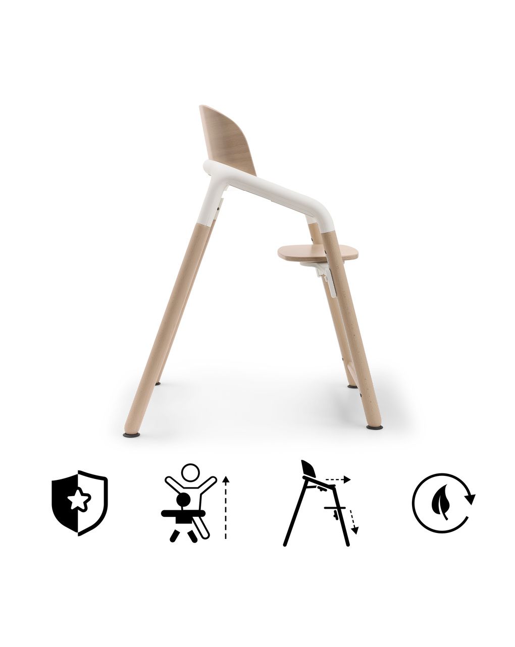 Sedia evolutiva giraffe wood/white - bugaboo