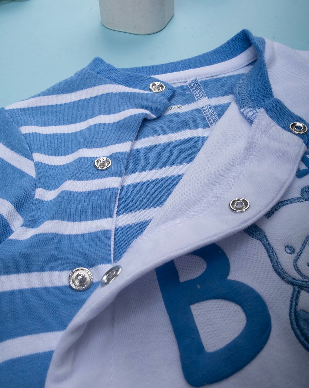 Tutina bimbo bianco/blu little boy