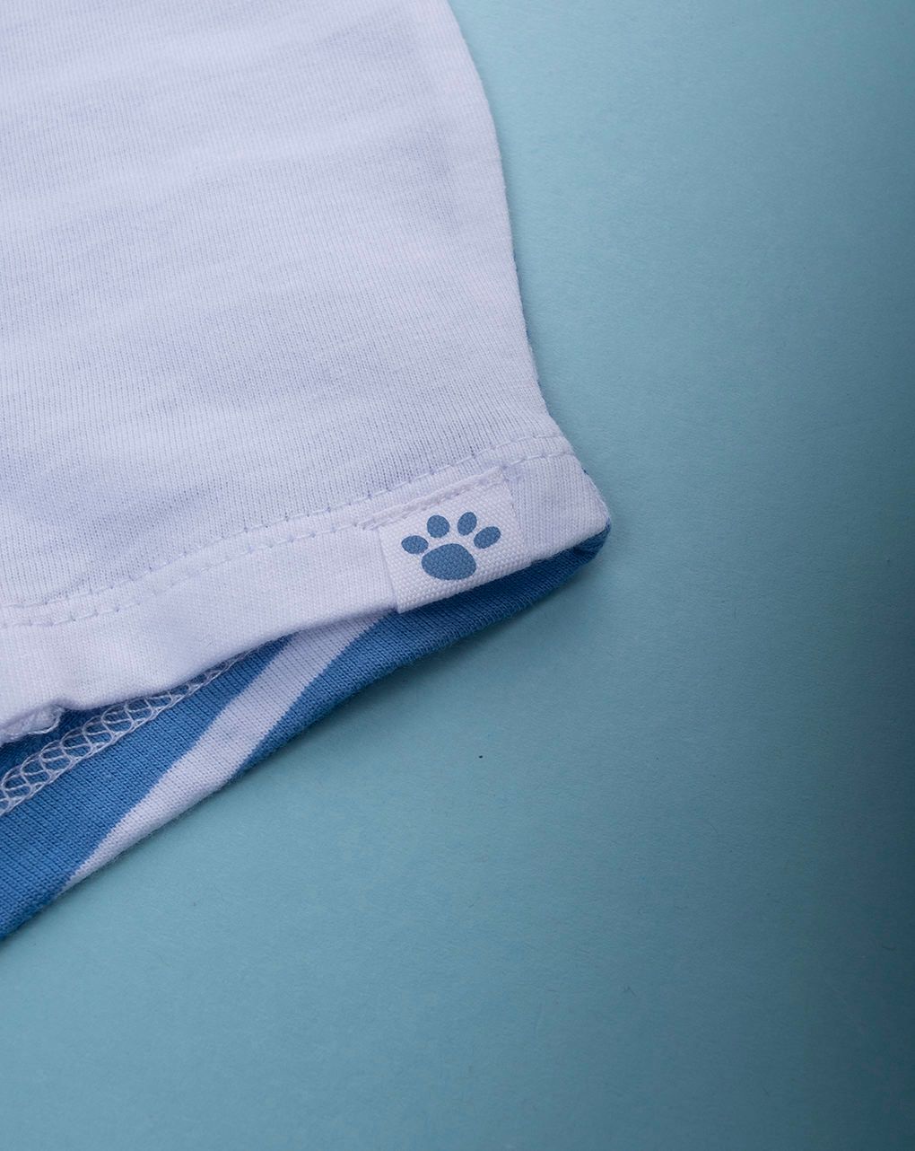 Tutina bimbo bianco/blu little boy