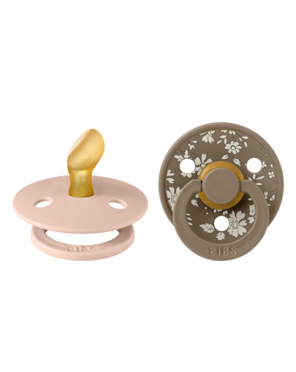 2 succhieti lattice rosa cipria - mattone  0-6m - bibs x liberty