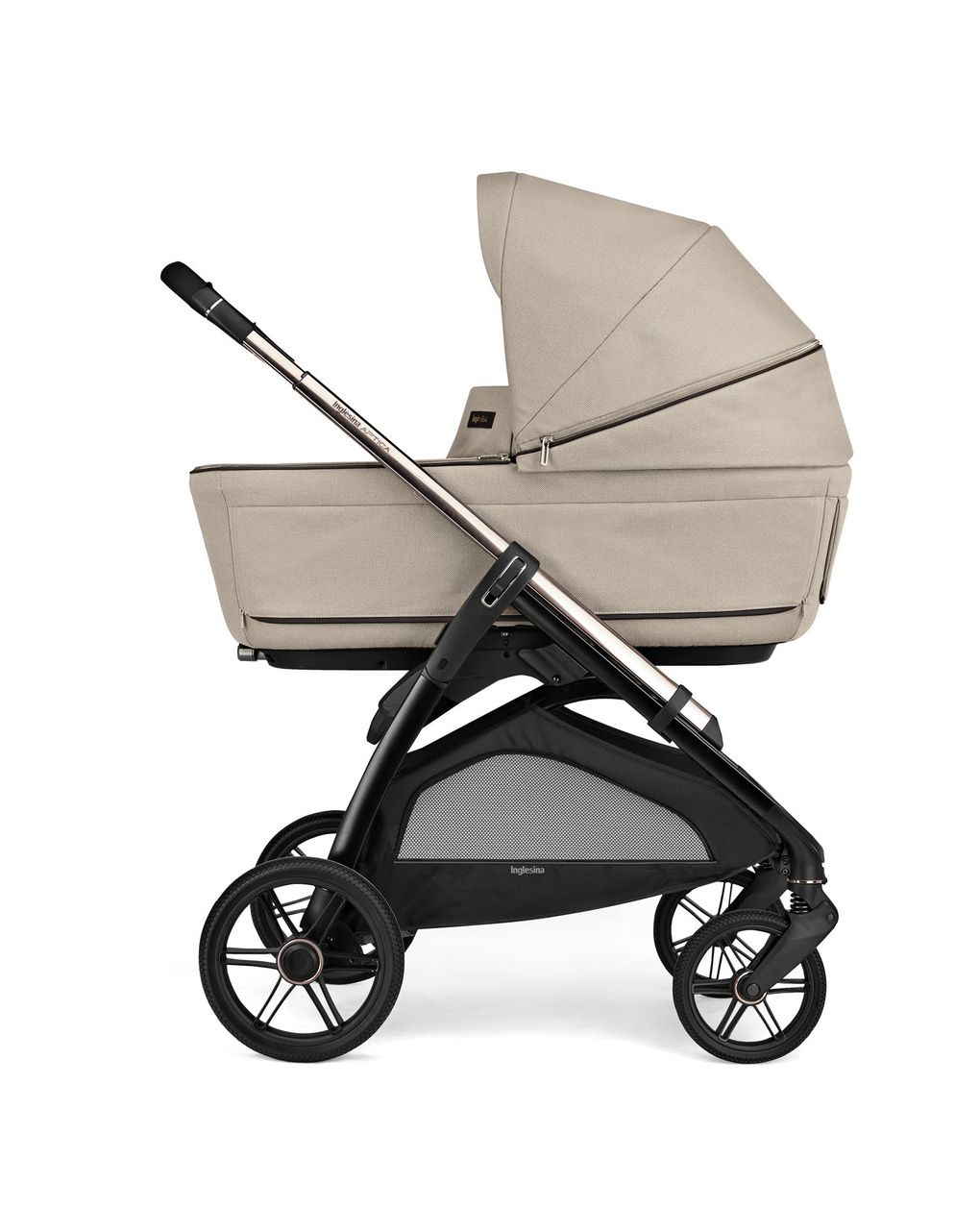 Trio system4 aptica drw rc pashmina beige + telaio palladio - inglesina