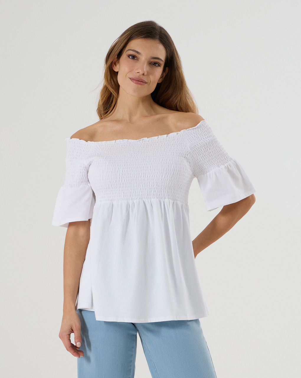 T-shirt premaman bianca