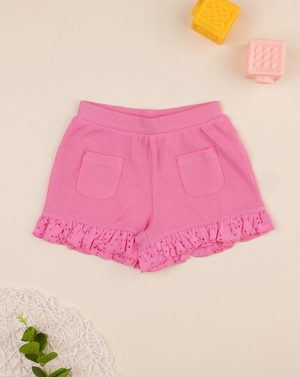 Shorts mare bimba rosa
