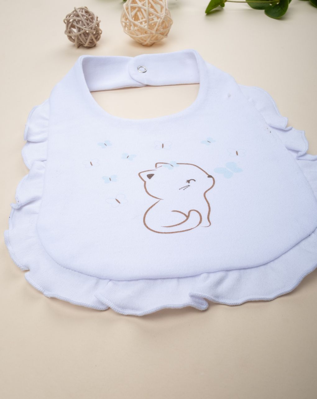 Bavaglino neonata gattino