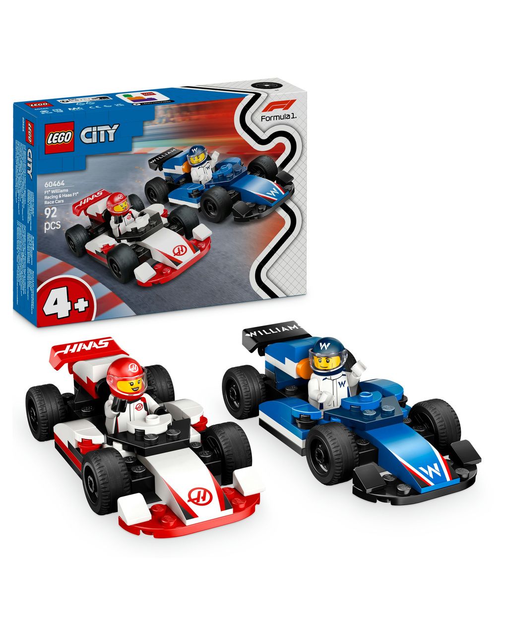Williams racing e haas f1 – 60464 – lego city