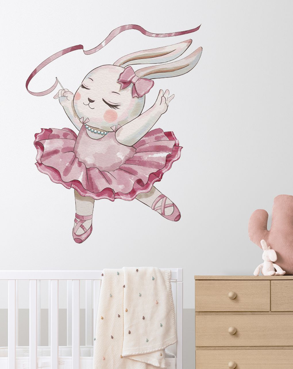 Adesivo decorativo da parete - ballerina bunny - autoadesivo - sipo
