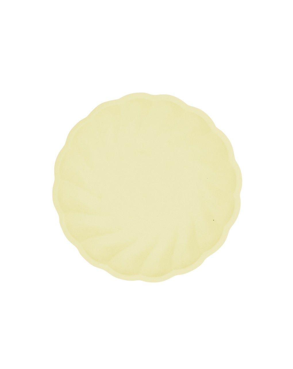 Piatto rotondo vert 19 cm - 6 pezzi -  giallo