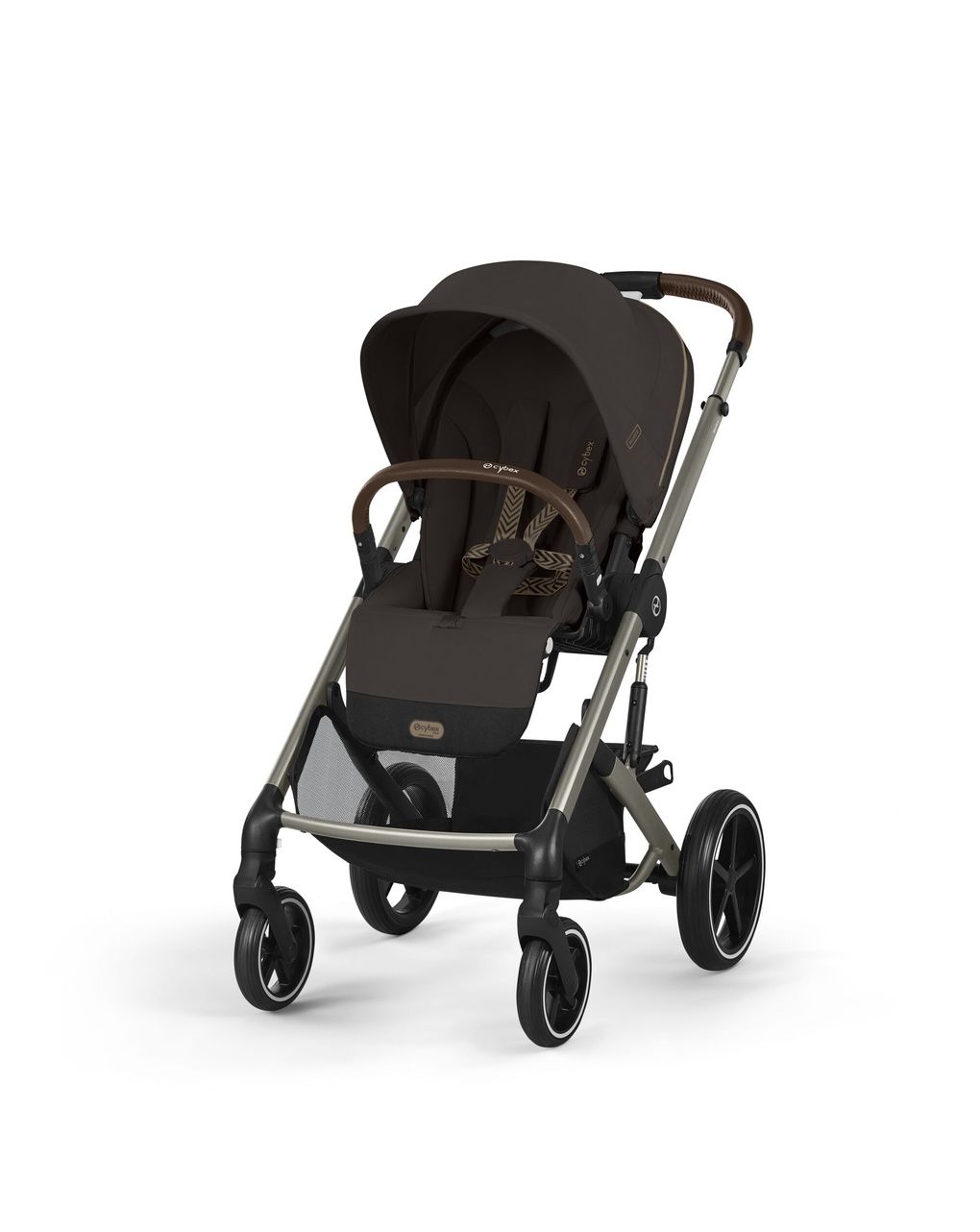 Trio balios s lux tpe chocolate brown nav cots cloudg pls blk+adattatori. - cybex