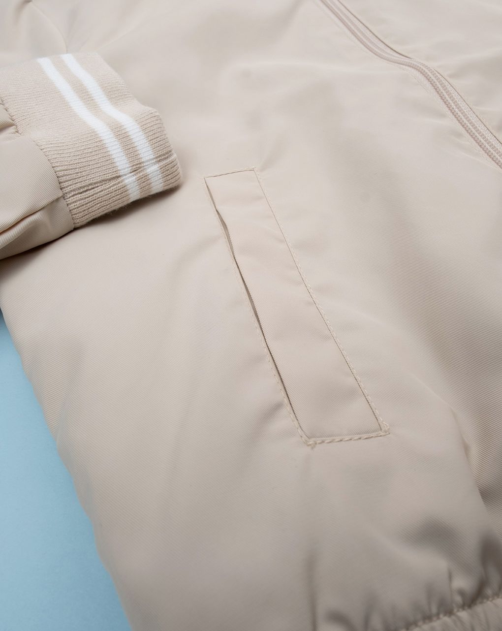 Giacca nylon bimbo beige