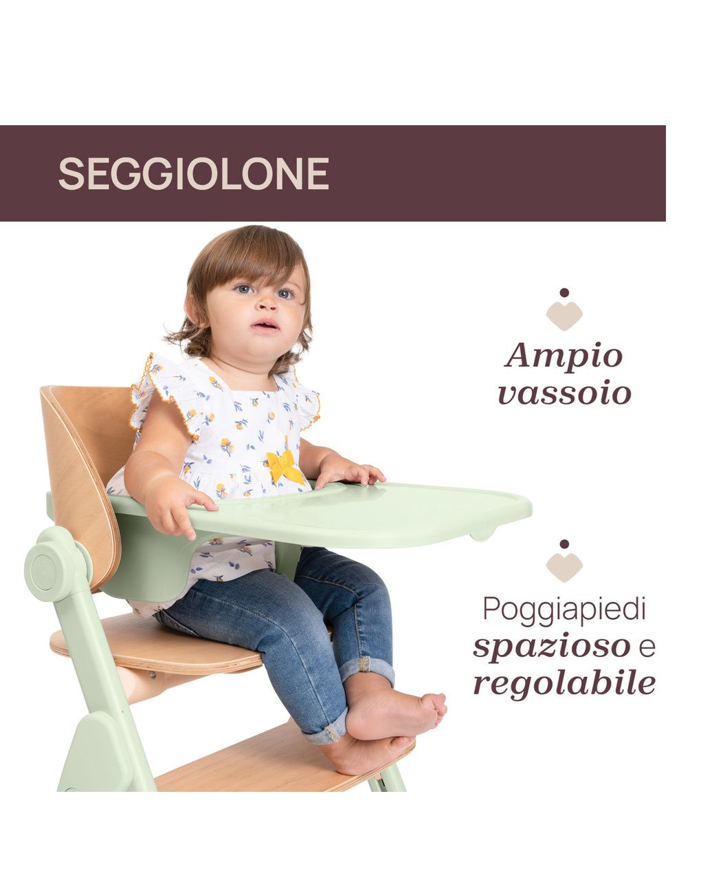 Sedia evolutiva meraviglia olive - chicco