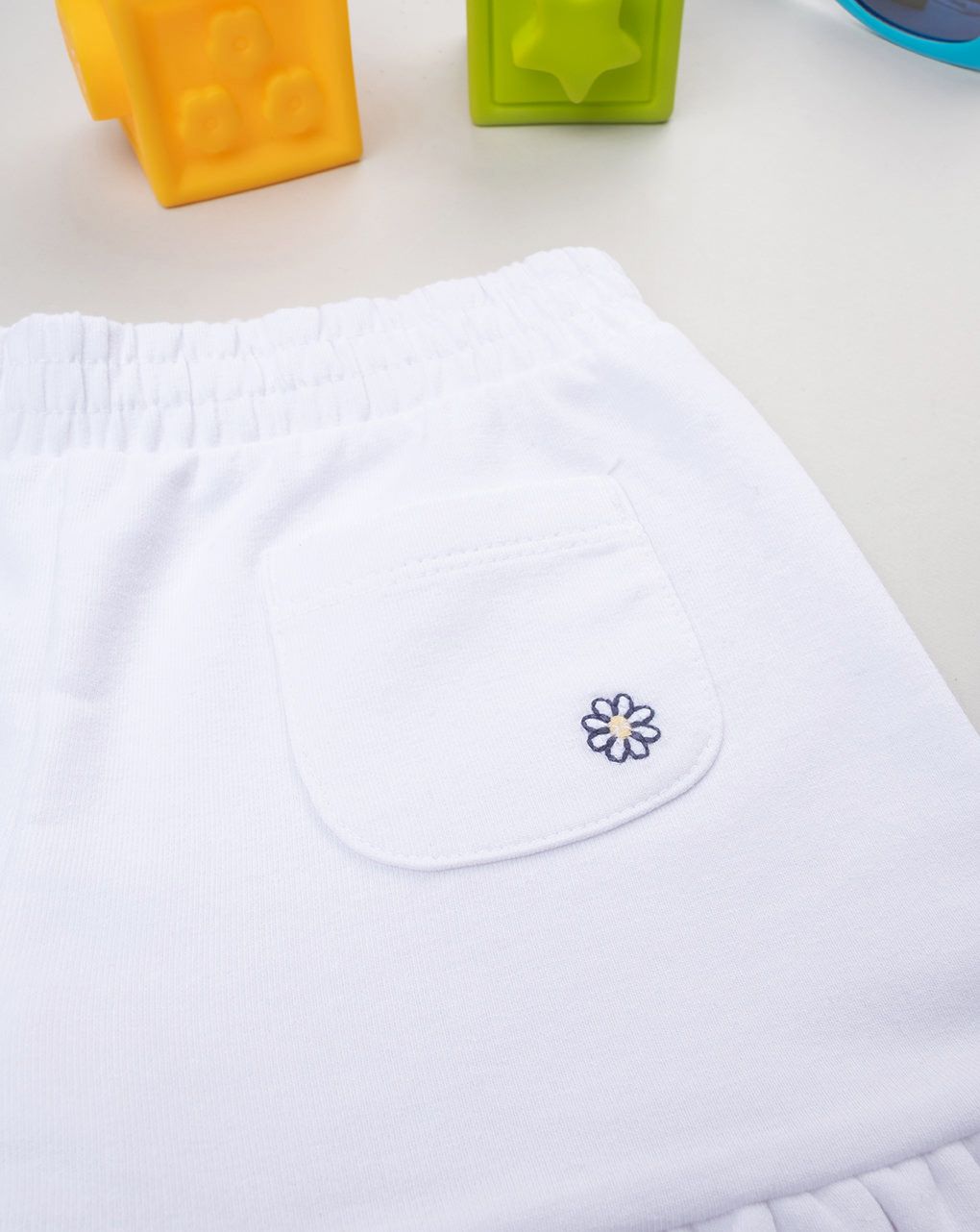 Shorts bimba bianco
