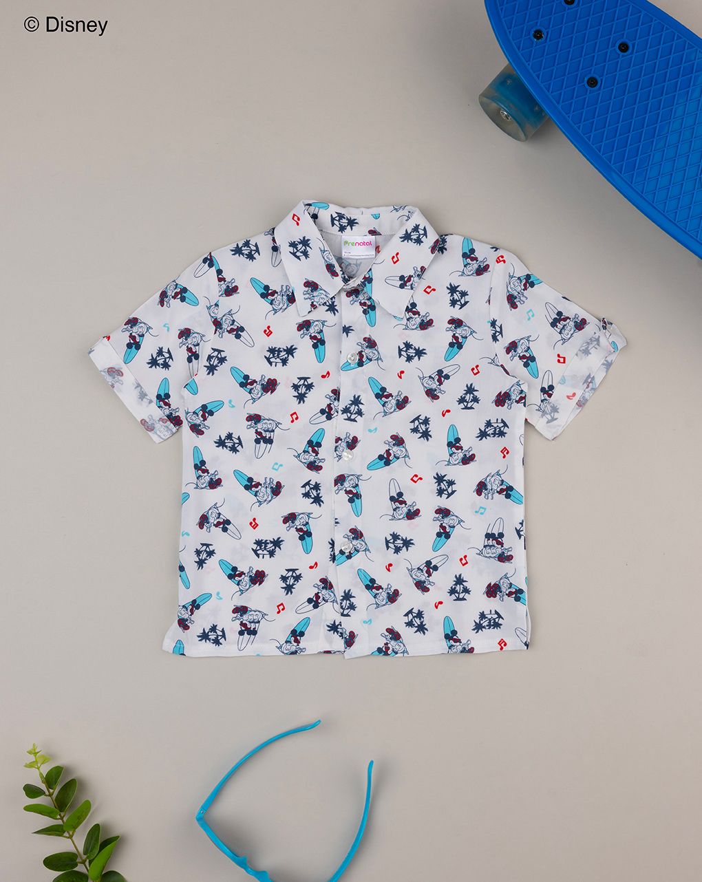 Camicia bimbo fantasia organic cotton