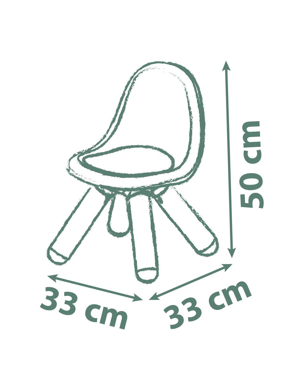 Smoby sedia verde - smoby life