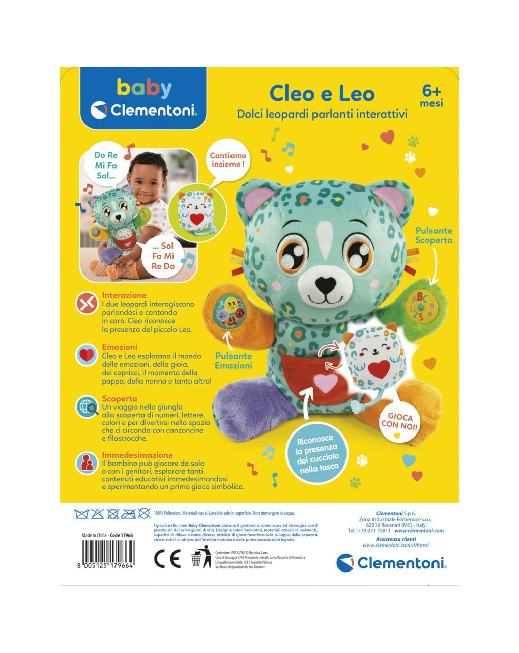 Leopardo cleoleo - 6m+ - baby clementoni