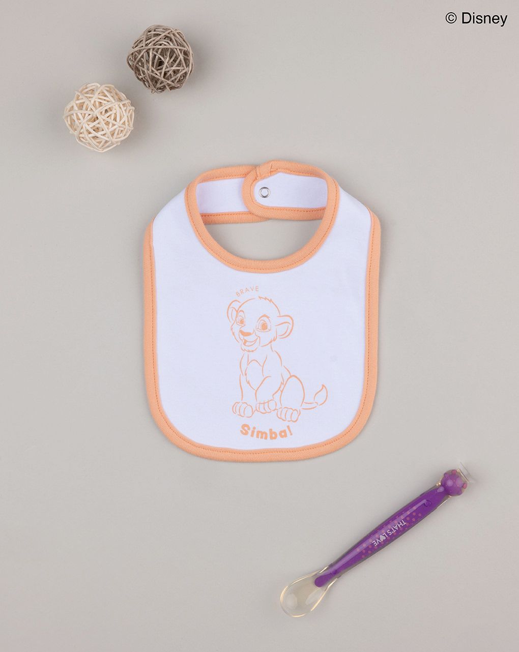 Bavaglino bimbo arancione