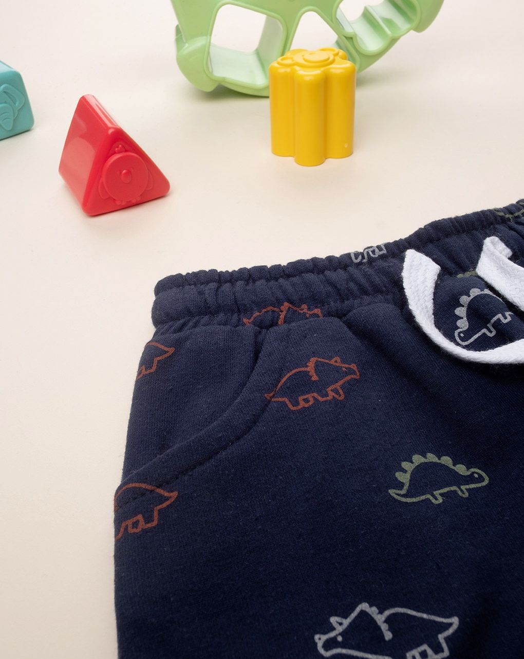 Pantalone bimbo blu dino allover