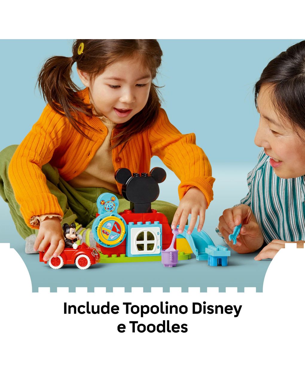 La casa e l’auto di topolino – 10454 – lego duplo - disney