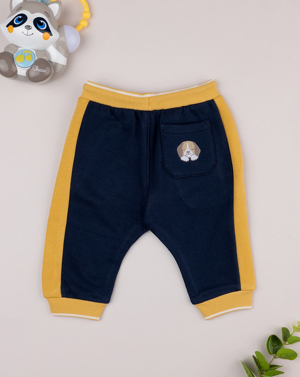Pantalone bimbo giallo/blu