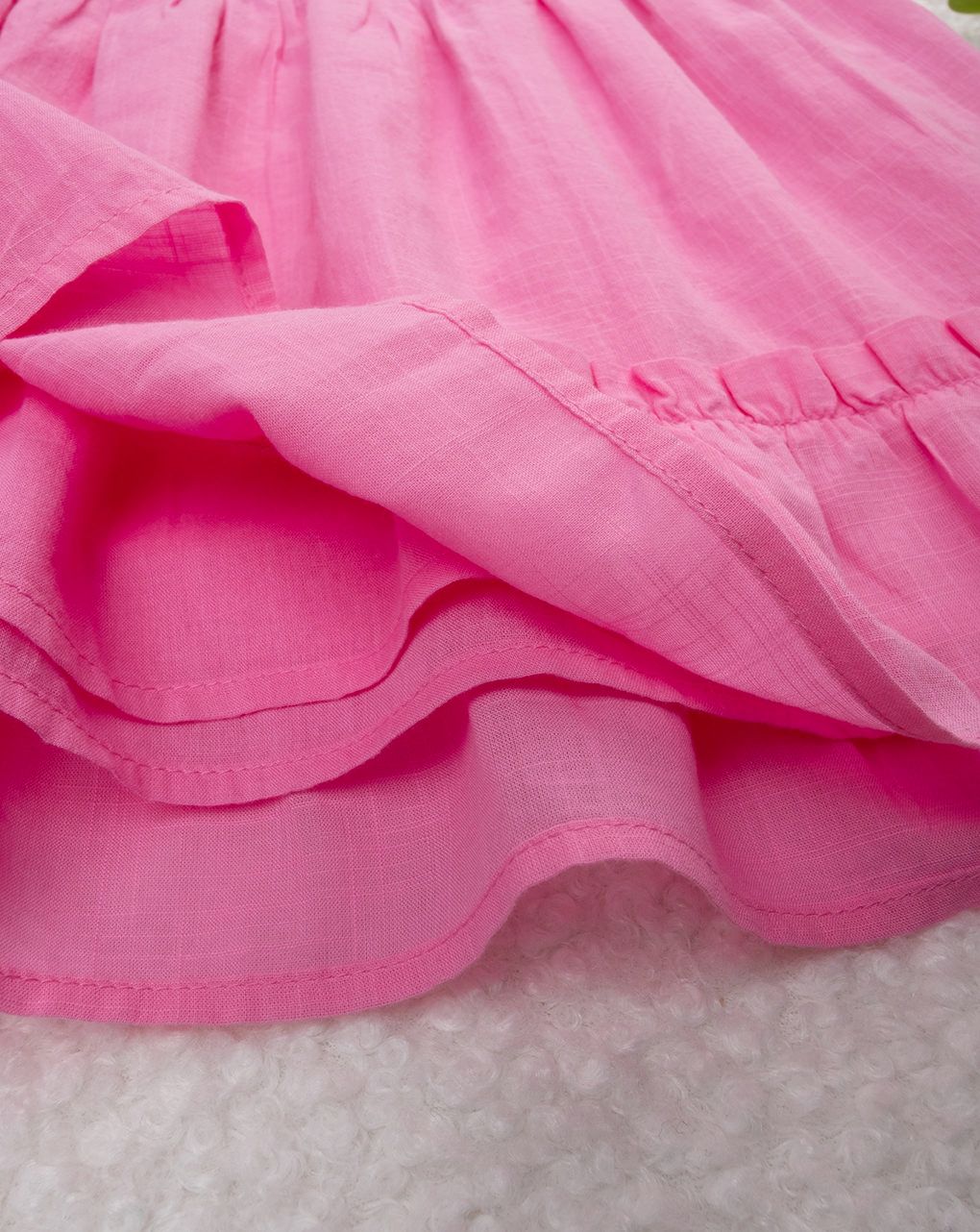 Abito bimba rosa a balze