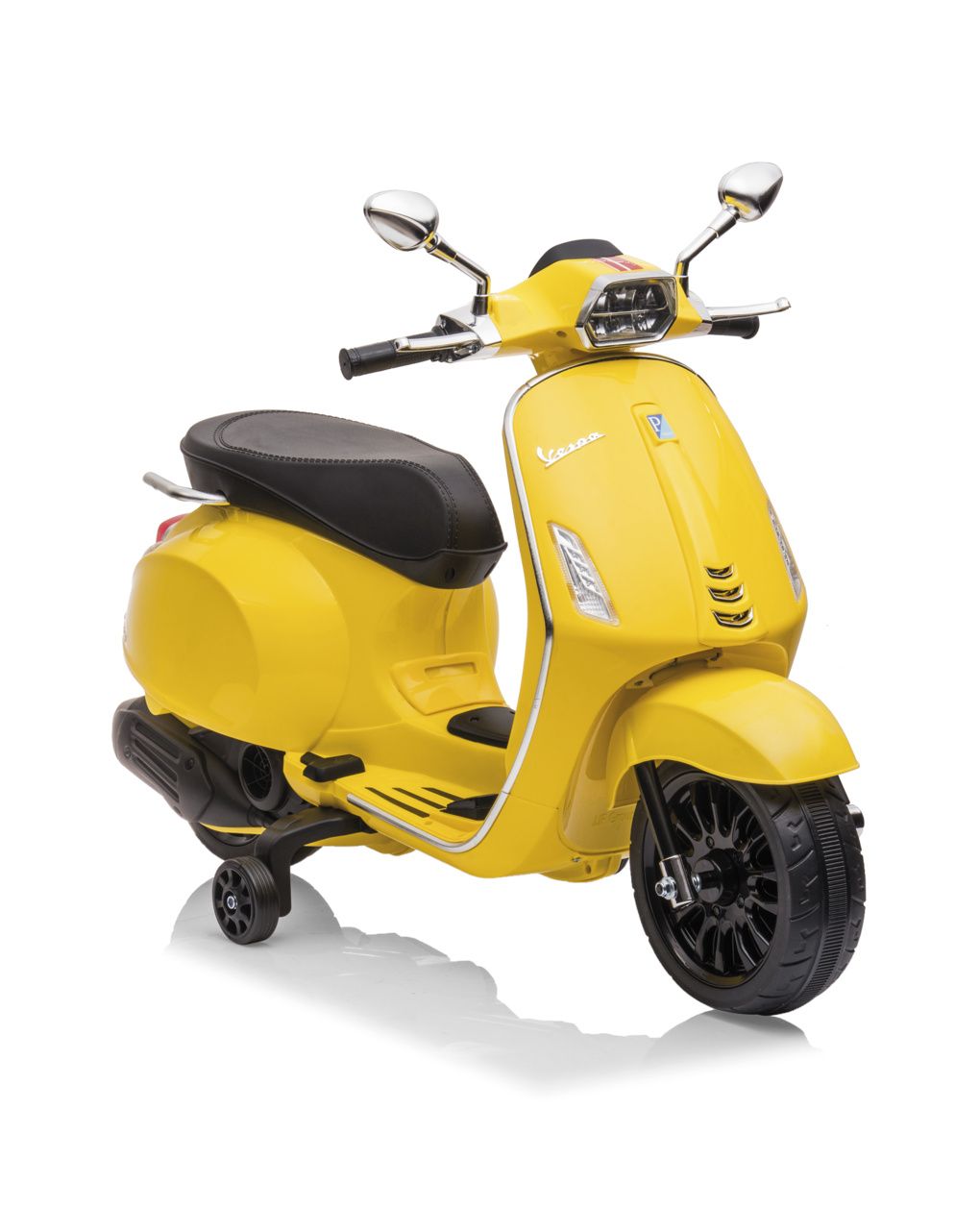 Vespa elettrica per bambini piaggio 12v – giallo sole