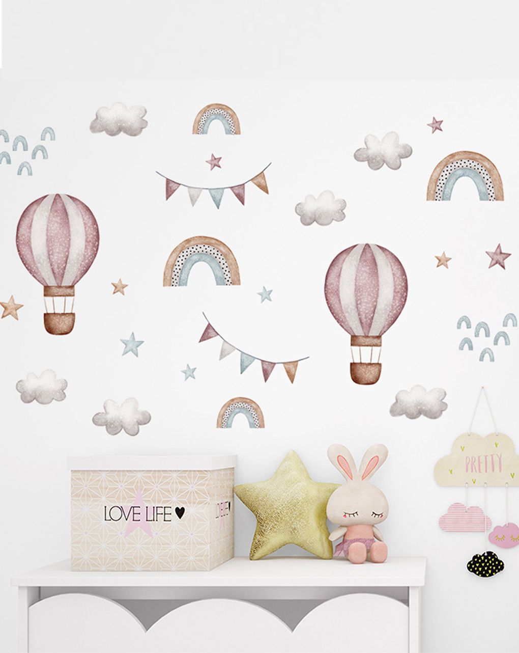 Adesivo decorativo da parete - palloncini -  autoadesivo - sipo