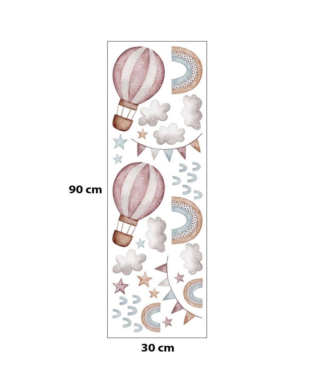 Adesivo decorativo da parete - palloncini -  autoadesivo - sipo