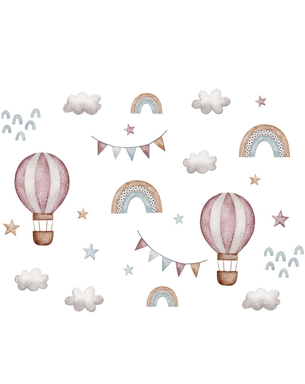 Adesivo decorativo da parete - palloncini -  autoadesivo - sipo