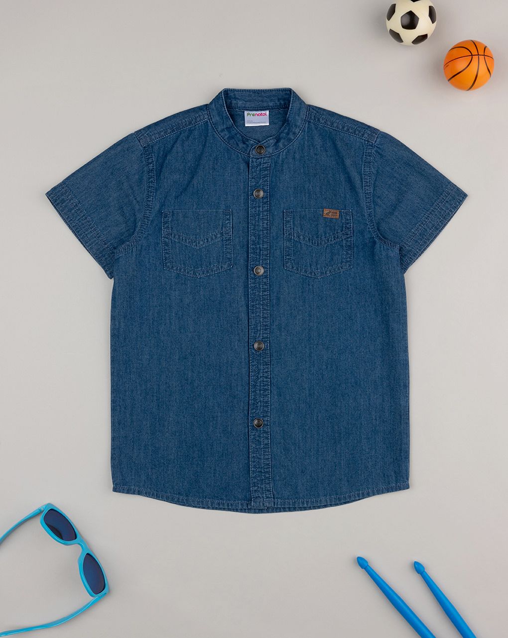 Camicia bimbo blu denim