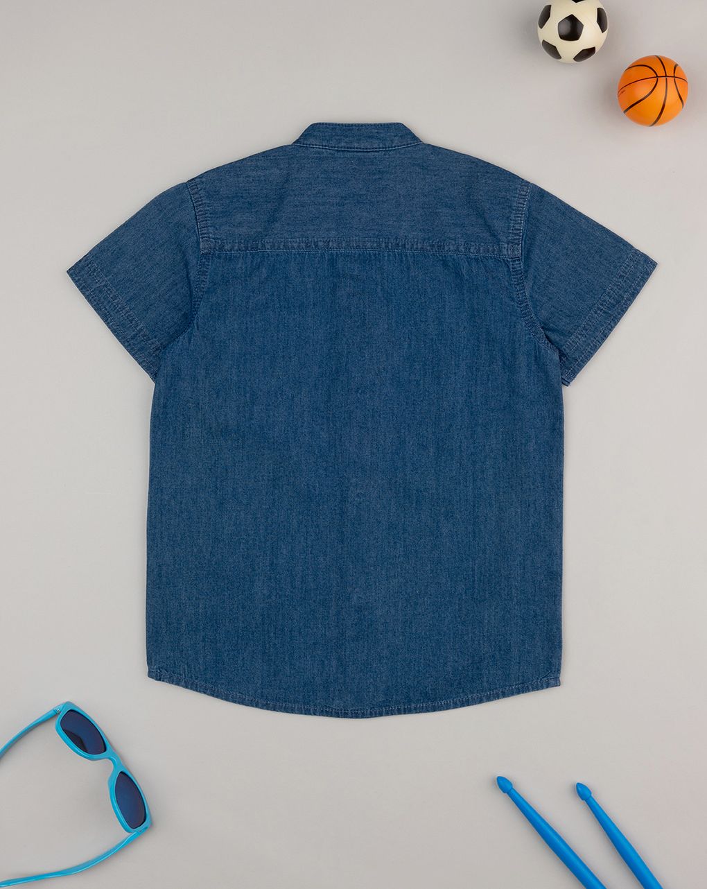 Camicia bimbo blu denim
