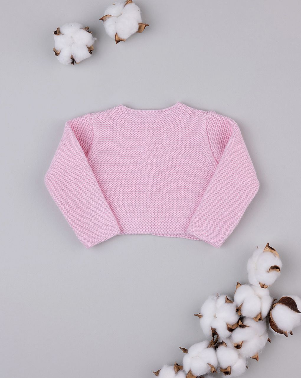 Cardigan in tricot rosa chiaro
