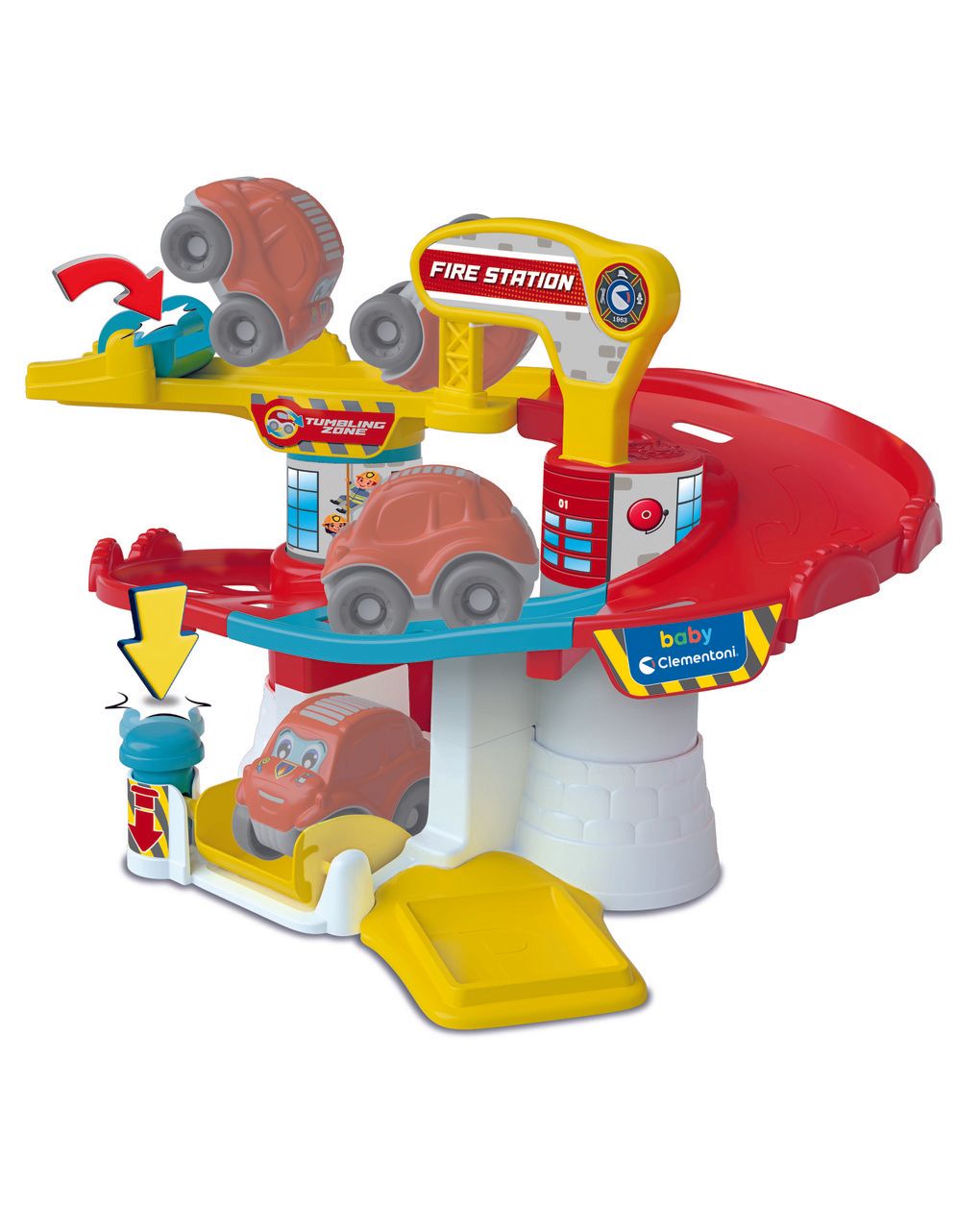 Stazione dei pompieri tumbling cars - 18m+ - baby clementoni
